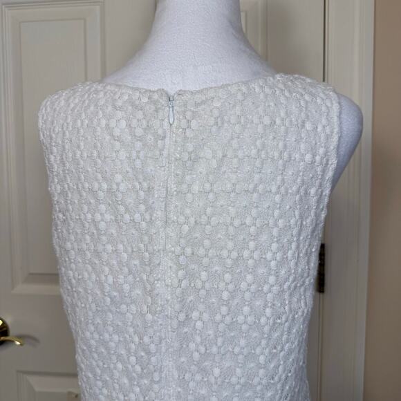 Velvet by Graham & Spencer White Lace Sleeveless Dress Small Summery EUC - Picture 5 of 7